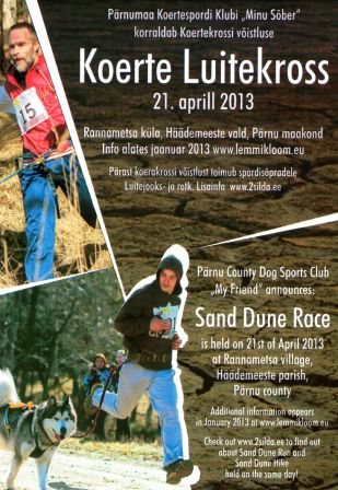 Koerte Luitekross 21 aprill 2013 - Sand Dune Race - Canicross