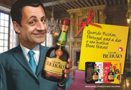 Publicité liqueur Beirao au Portugal pour les fêtes de fin d'année 2011- L’Europe (la France), ça saoule !