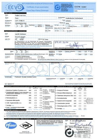 Certificate of eye examination - VDH - 07.05.2011 - Felallo-Fulu Forro