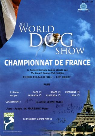 Championnat de France 2011 - Paris Villepinte - 07 juillet 2011 - Pumi Felallo-Fulu Forro, Champion de France 2011